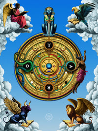 Image 2 of Wheel of Fortune "Tarot" (Limited Edition Signed Holographic Print)