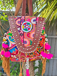 Image 1 of LA -Mini Back Pack-  adjustable straps and top handle