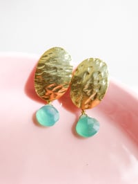 Image 4 of PENDIENTES ONIX - CALCEDONIA