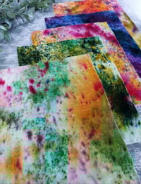 Image 7 of Pack of 5 Hand Dyed Silk Velvet Fabric (#1)