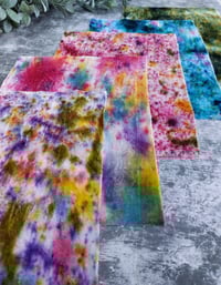 Image 7 of Pack of 5 Hand-dyed Silk Velvet Fabric (#2)