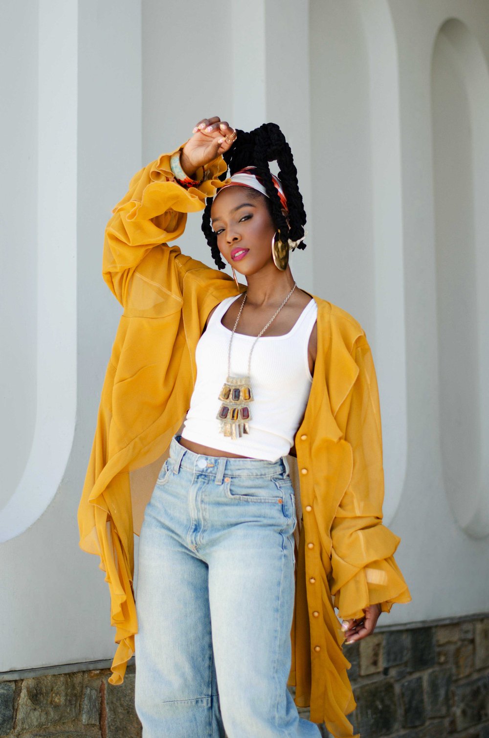 Image of Vintage Mahelani Ruffle Bohemia Blouse