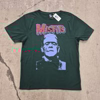 Image 1 of Misfits Frankenstein green shirt XL