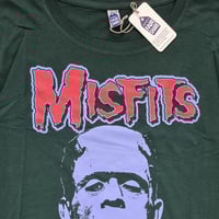 Image 3 of Misfits Frankenstein green shirt XL