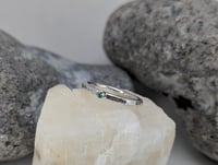 Image 3 of Emerald silver and gold ring