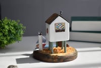 Image 3 of Marine composition House by the sea with amber