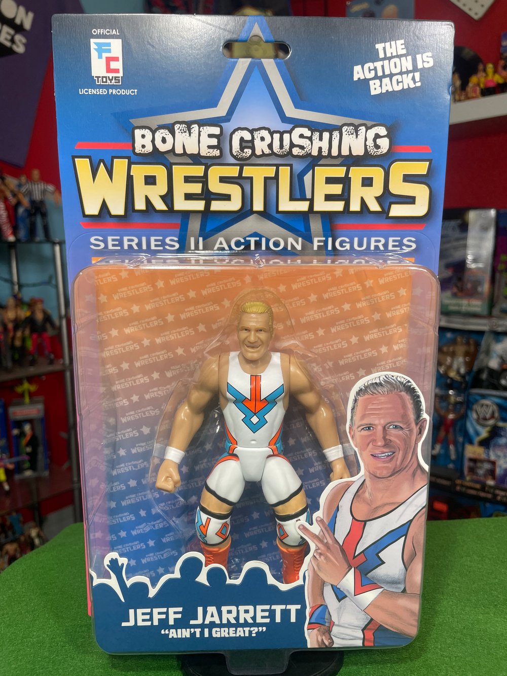 **IN STOCK** JEFF JARRETT (AZTEC) BONE CRUSHING WRESTLERS SERIES 2 FIGURE BY FC TOYS