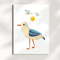 Image 1 of Postkarte Sommer-Möwen