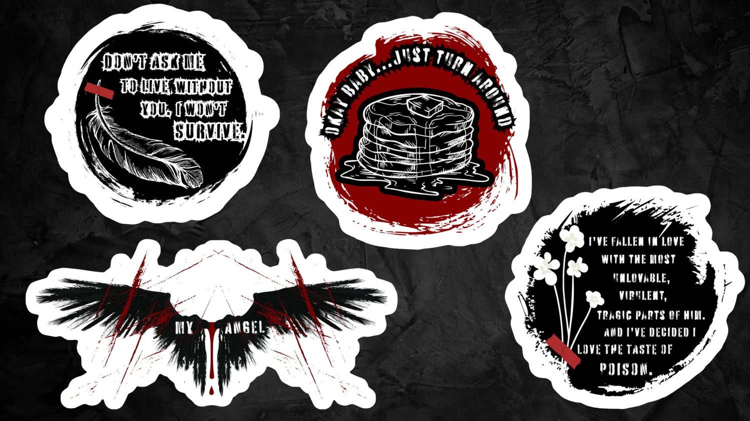 Image of Officially licensed under your scars single vinyl sticker 