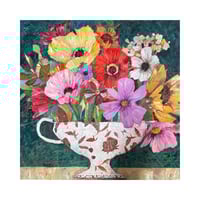 Image 2 of The White Urn with Garden Flowers