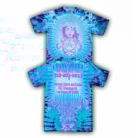 Image 1 of "GO ON BACK" T (PURPLE/BLUE DYE)
