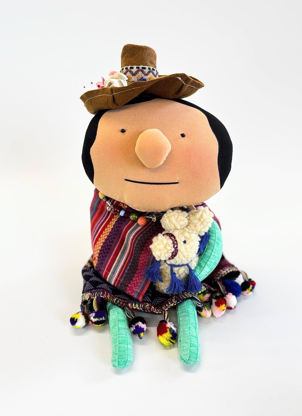 Image of Alessia and her pet, Alf the alpaca