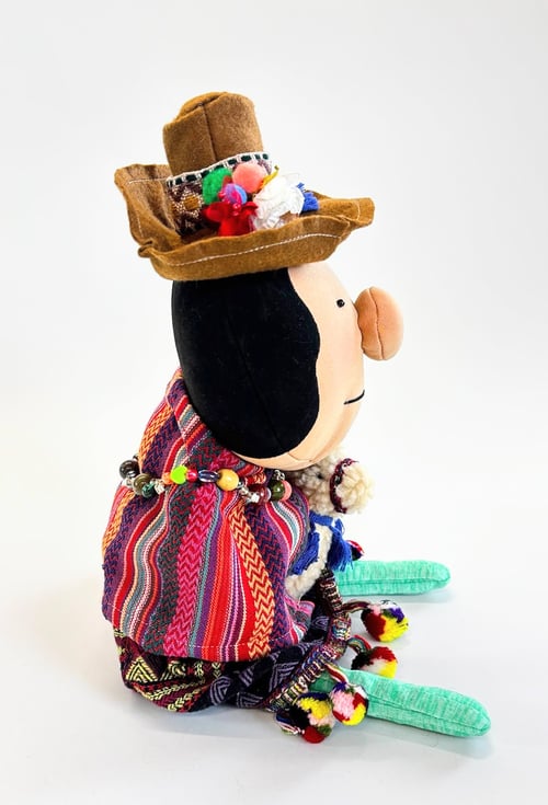 Image of Alessia and her pet, Alf the alpaca