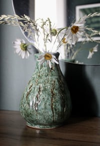 Image 1 of Summer meadow turquoise ceramic vase