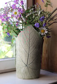 Image 1 of Isabella vase with a grape leaf imprint