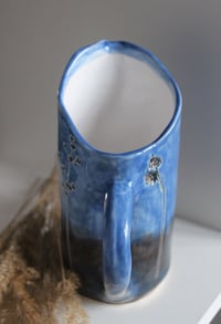 Image 3 of Misty Grasses flower jug vase with prints of real plants