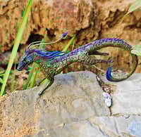 Image 2 of Green dragon, miniature collectible figurine