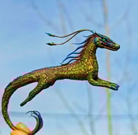 Image 1 of Green dragon, miniature collectible figurine