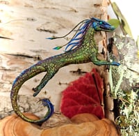 Image 3 of Green dragon, miniature collectible figurine