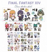 Image 1 of FF14 scion clear sticker sheet | Final Fantasy XIV
