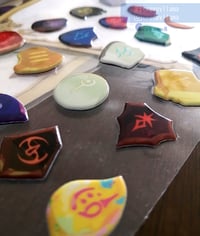 Image 2 of FF14 | Job stone icon puffy sticker sheet | Final Fantasy XIV