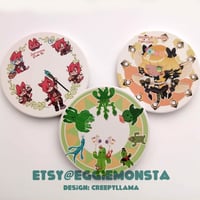 Image 2 of FF14 | Graha Tia good morning ceramic coaster | Sabotender | Loporrit | Honey B