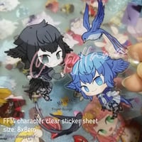 Image 4 of FF14 scion clear sticker sheet | Final Fantasy XIV