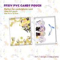 Image 1 of FF14 clear pouch | card holder | card purse | Final Fantasy XIV