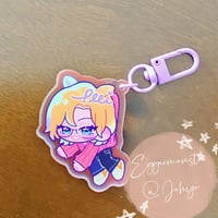 Image 5 of PLAVE fanmade iridescent keychain | why why why by Johyo