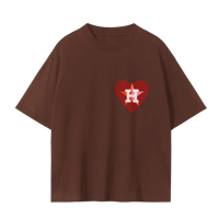 Image 1 of H-TOWN LOVE TEE (BROWN)