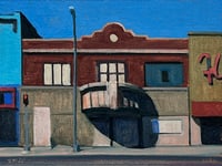 Shadows – Woodward Avenue Marquee Painting (Historic Detroit)