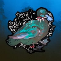 goth duck sticker
