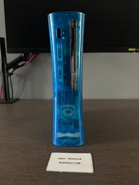 Image 1 of Custom Xbox 360 Blue Ghost Case 500GB 