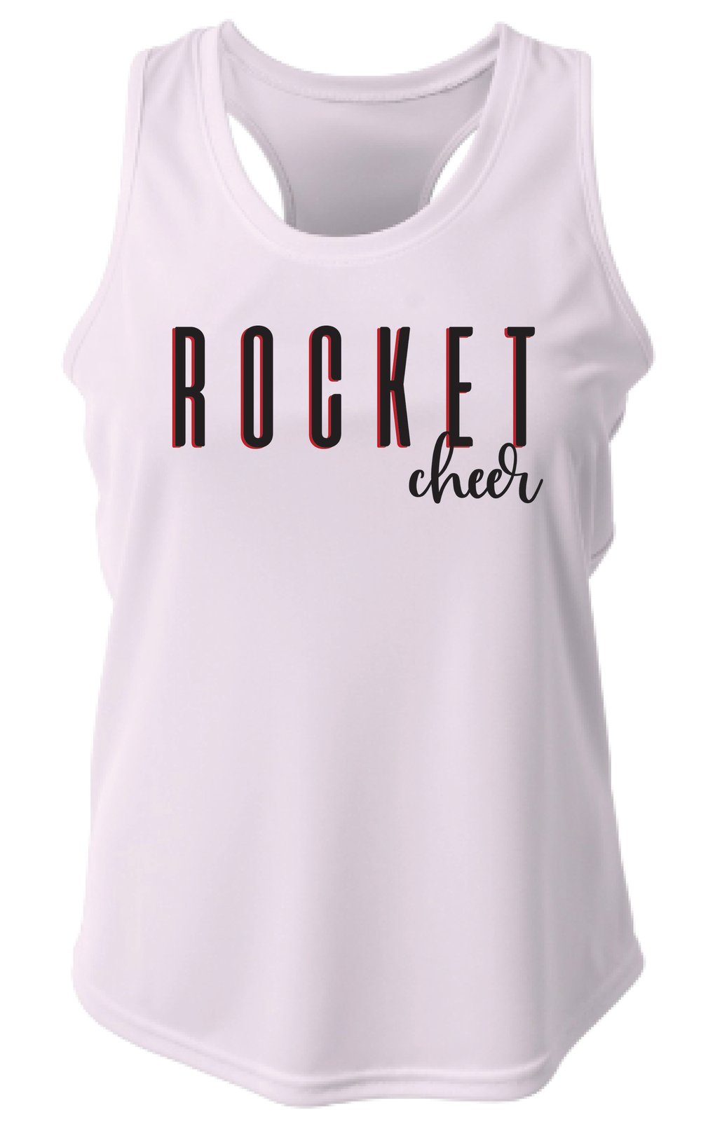 Rocket athletic tank (Red w/Black Team REQUIRED)