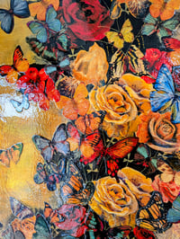 Image 5 of Original Canvas - Summer Wreath - 30" x 30"
