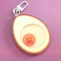 Boiled Egg Shaker Charm