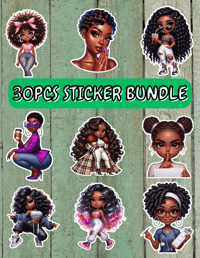 Image 1 of Black Girl Magic Sticker Bundle
