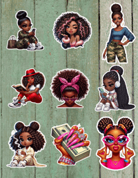 Image 2 of Black Girl Magic Sticker Bundle