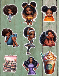 Image 3 of Black Girl Magic Sticker Bundle