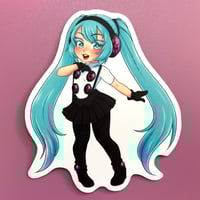 Image 2 of Dancing All Night Hatsune Miku Sticker