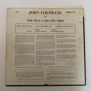 Image of John Coltrane "With The Red Garland Trio"