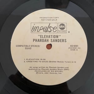 Image of Pharoah Sanders "Elevation"