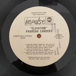 Image of Pharoah Sanders "Elevation"