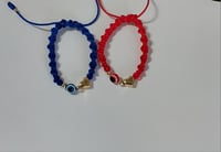 Evil eye heart bracelet (pulsera)
