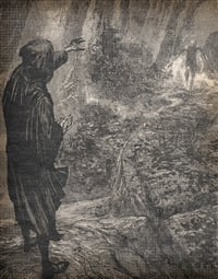 Summoner at Mravlag Crypt: art print/poster