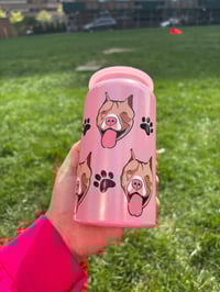 Image 3 of Pitbull Dog Icon Holographic stainless steel tumbler 