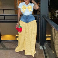 Image 1 of THE BETTY PLAID SET (yellow)