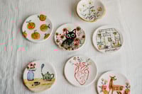 Image 1 of PLATITO/JOYERO ILUSTRADO DECORATIVO, hecho a mano.