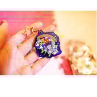 key chain with stickers 