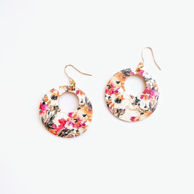 Summer Orchid Hoops